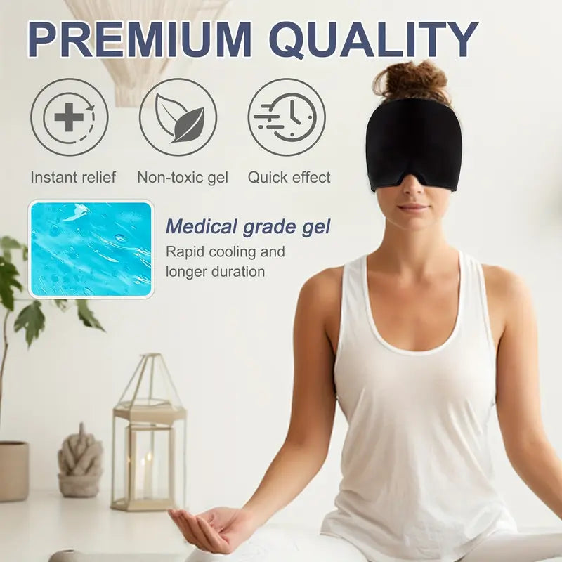 Head Massager & Eye Mask for Stress and Pain Relief